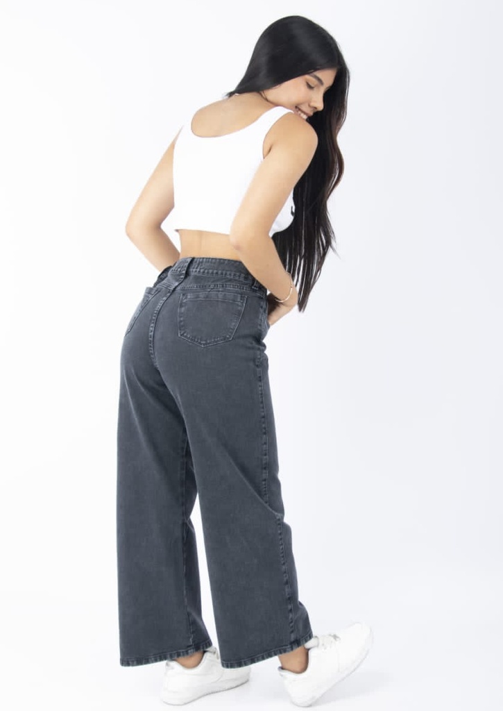 Pantalon jean's palazo plomo 