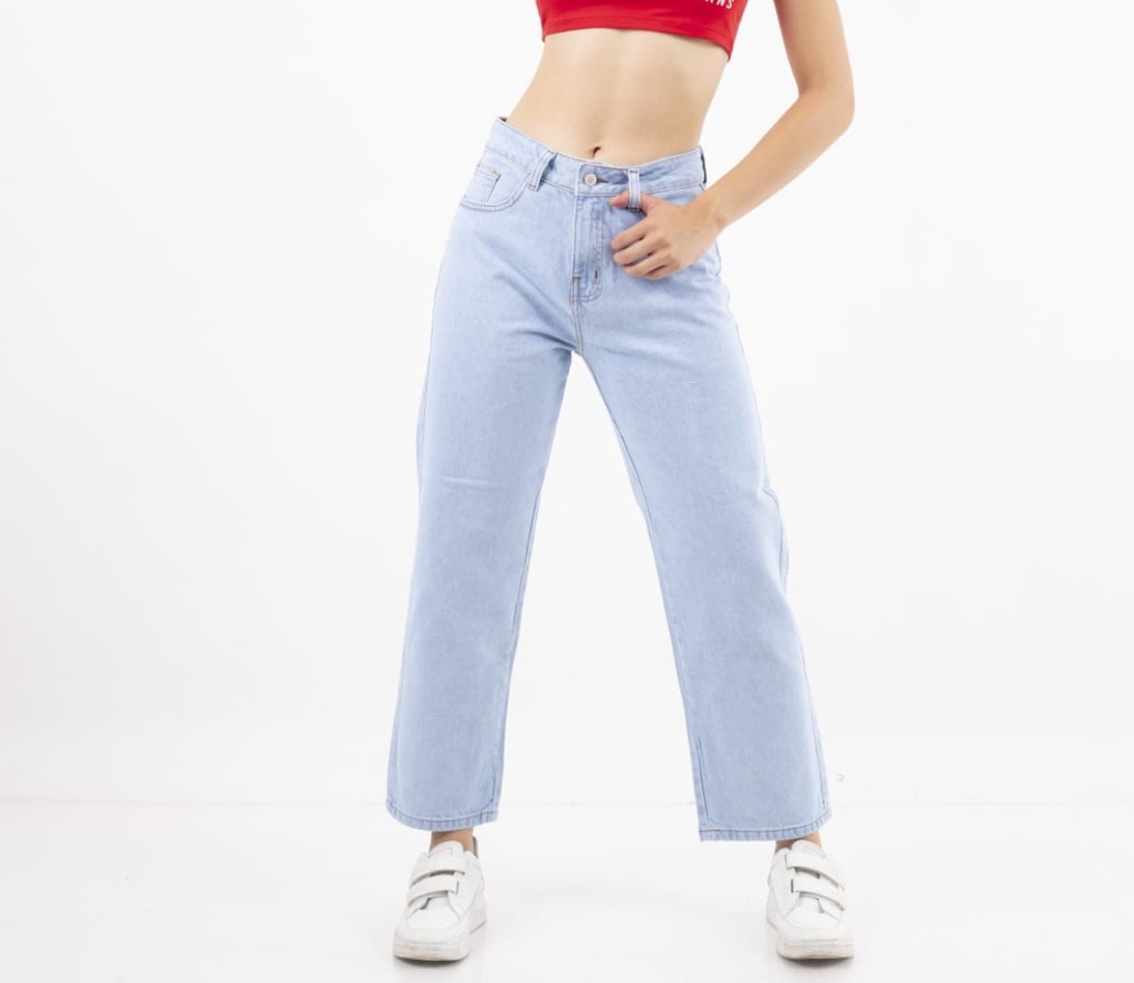 PANTALON JEAN'S BAGGY HIELO