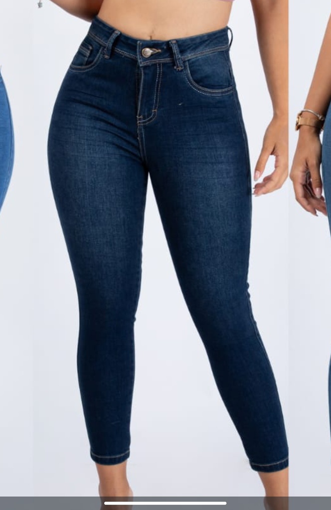 Pantalon jean's stretch 1boton azul madera